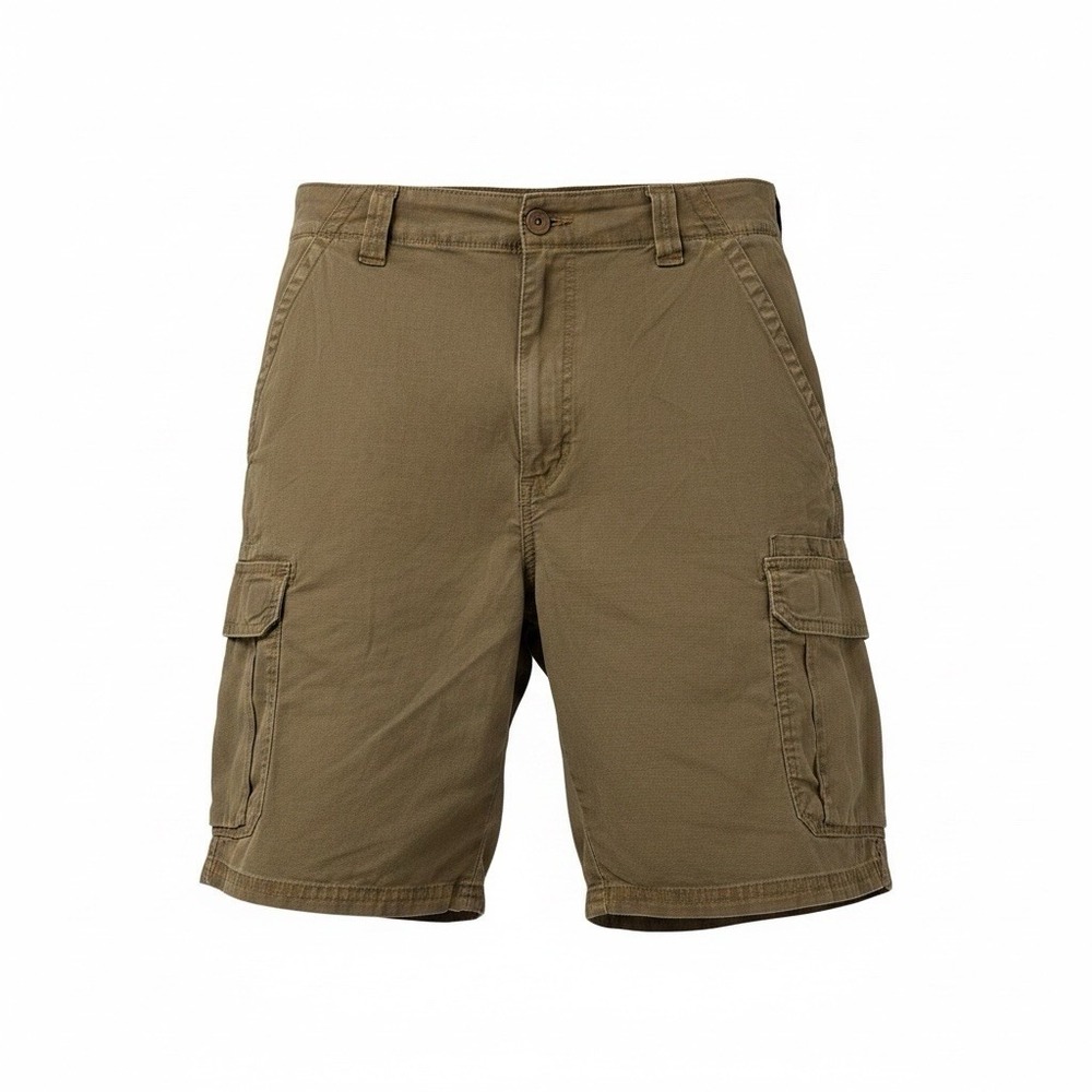 Wrangler Authentics Mens Cargo Shorts Size 34 Light Brown 7 Pockets 112336292